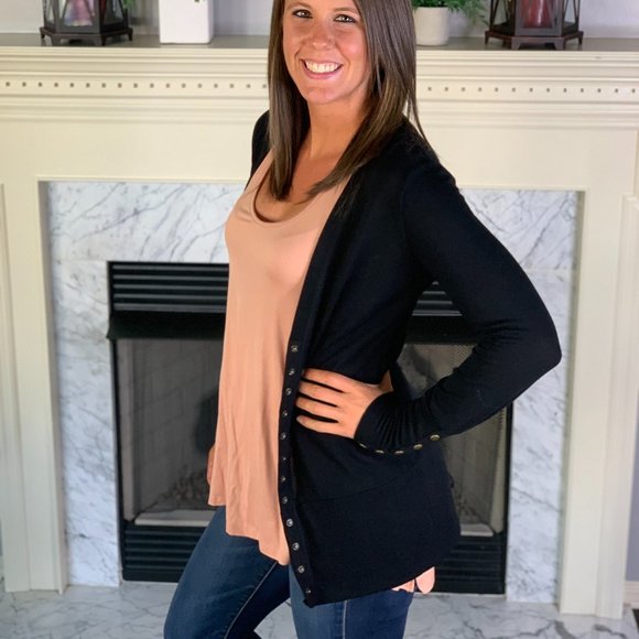 NWT BOUTIQUE BERRY BURGUNDY Snap Cardigan Plus ONLY PURPLE 3XL Plus Size - Picture 11 of 12